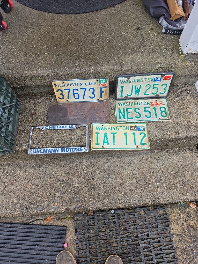 Washington State License Plates