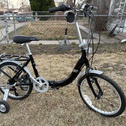 Schwinn Loop Adult Folding Bike, 20-inch Wheels, 7-Speed Drivetrain 