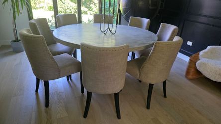 Set of 8 Restoration Hardware Barrelback dining chairs