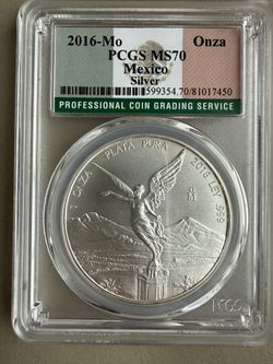 2016-Mo PCGS MS70 MEXICO LIBERTAD SILVER COIN 