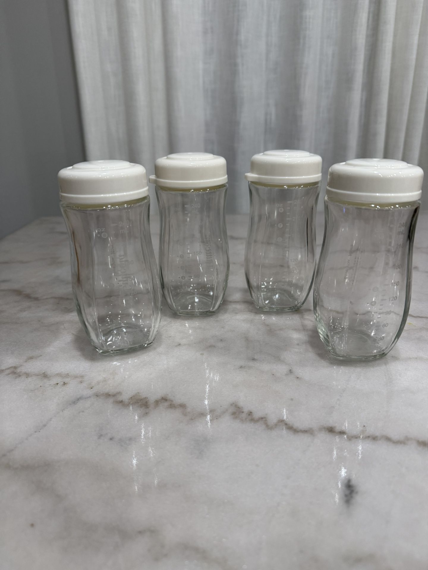 Glass Baby Bottles – Set of 4 (8oz / 240mL)