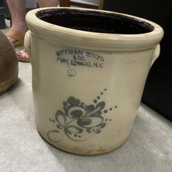 Antique Ottman Bros Crock
