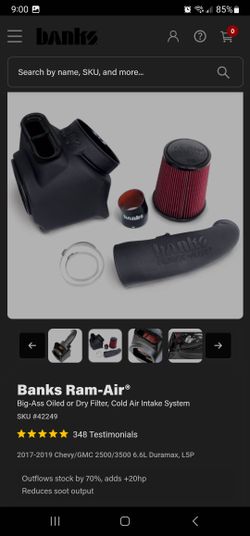 17-19 Chevy/GMC Durmax 6.6 Banks Cold Air Intake