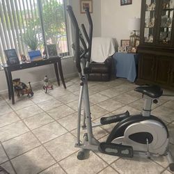 Exercising Cardio Dual Trainer Bike