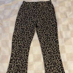 cheetah flare leggings