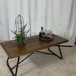 Rustic Industrial Coffee Cocktail Table