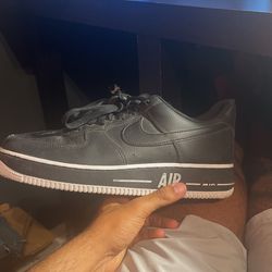 Black Air Forces Size 9.5