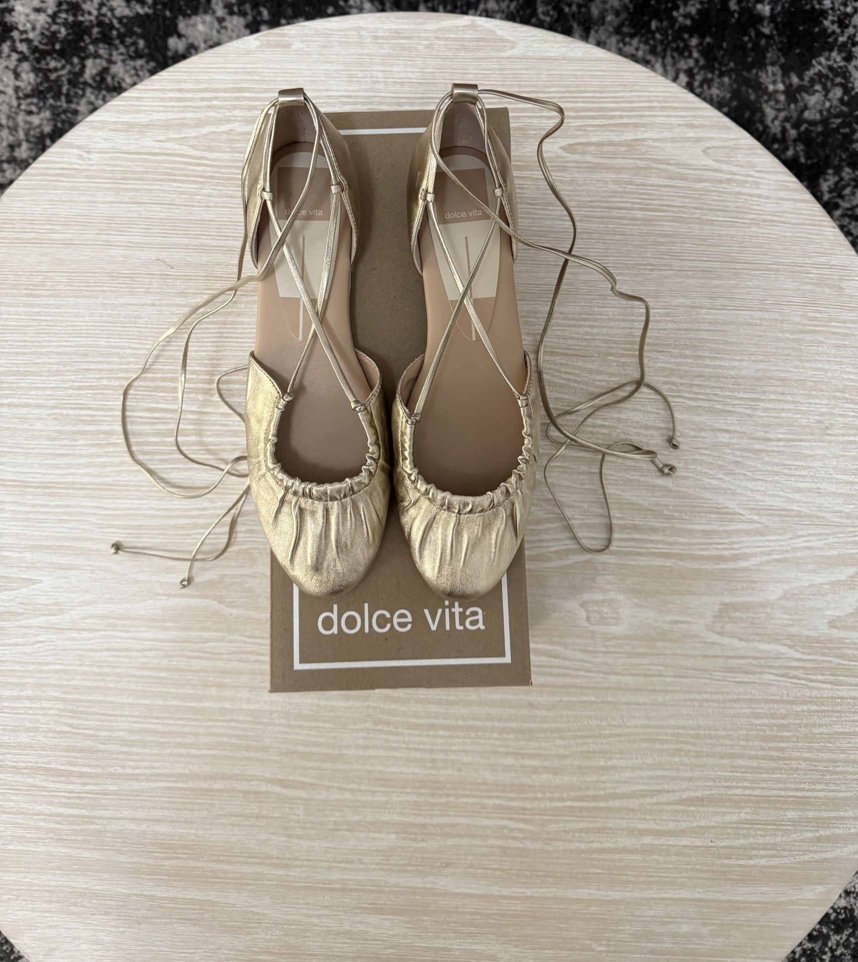 Dolce Vita - Cancun Ankle Tie Flat, Size 7.5