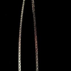 18 Inch 925 SILVER PLATED HIGH QUALITY NECKLACE 
