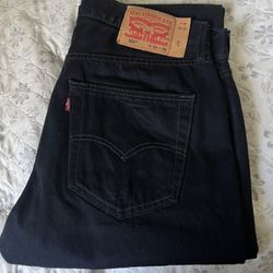 Black Levi 501 Boot Cut 