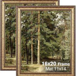 16x20 Gold Picture Frames 2 Pack 