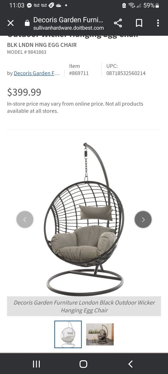 Hanging Egg Chair