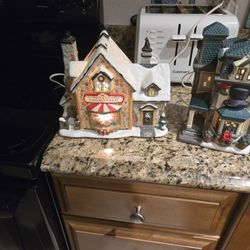 2 Christmas Ceramic Figurines 