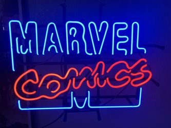 Marvel comics neon sign light