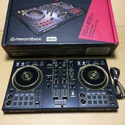Pioneer DDJ-400-N Portable 2-Channel Rekordbox DJ Controller Black and Gold JP