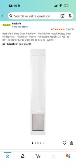 Sliding Glass Pet Door