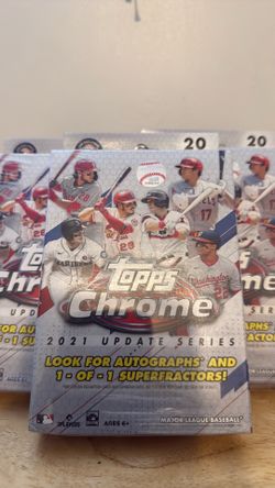 Topps Chrome Baseball 2021 Update Series Hanger Packs