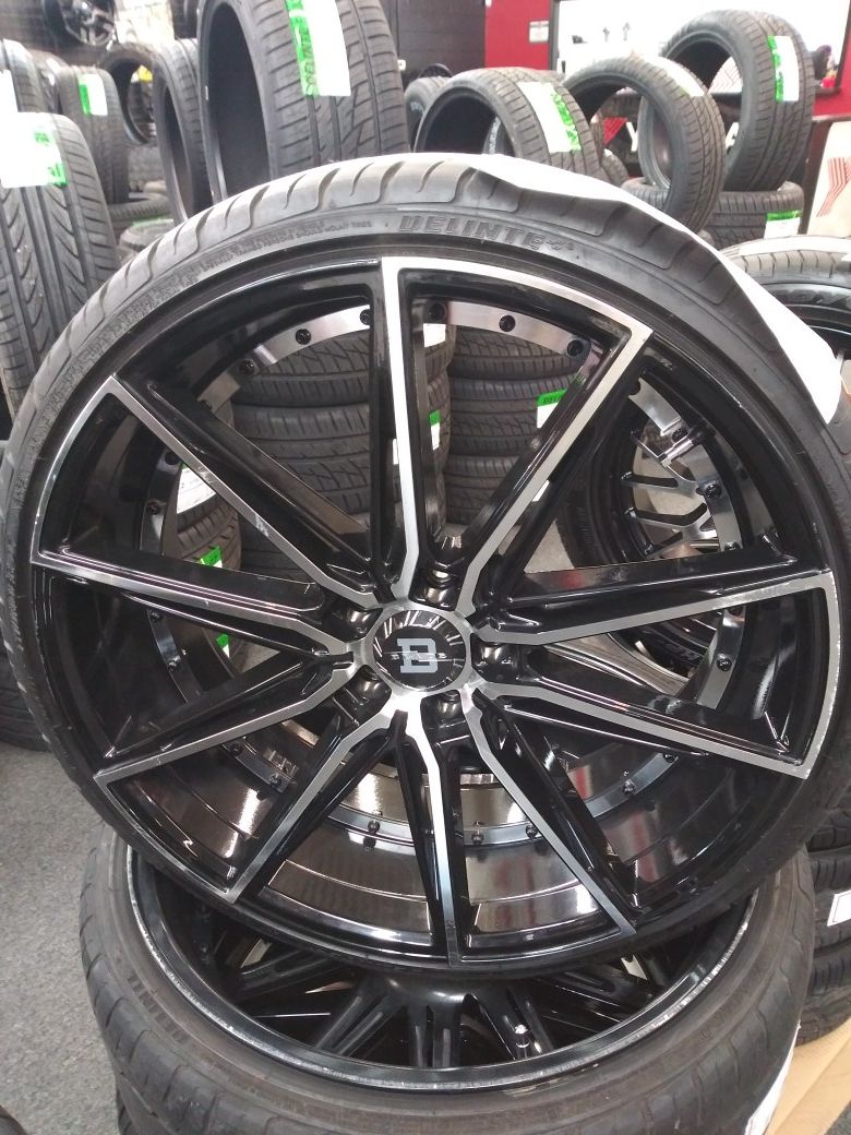 22 inch blade wheels and tires