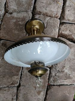 Mid century lamp / light fixture, antique