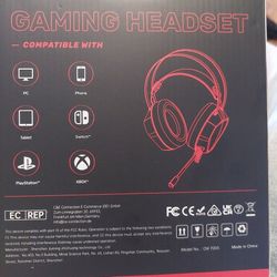 (New) Vanko Commander Gaming Headset CM7000 ( BLACK)