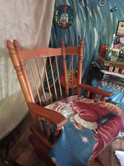 Vintage oversized rocking chair