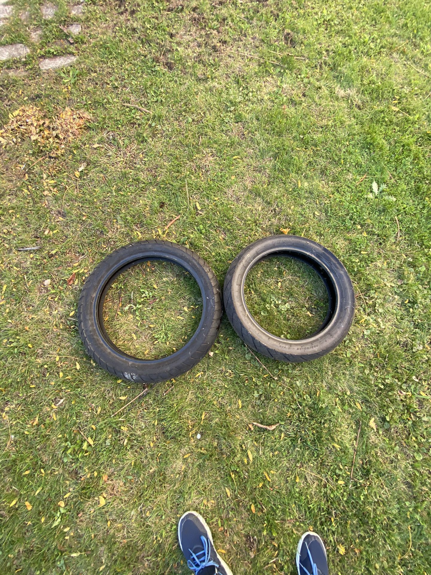 Motorcycle tires was for a Honda nighthawk