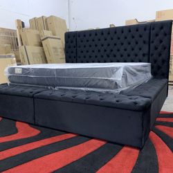 $1299 Brand New King Bed Frame With Mattress (Read Description Below)