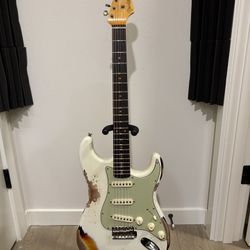 Fender Custom Shop '60s Reissue Stratocaster Heavy Relic - White - HSC,COA, All CC