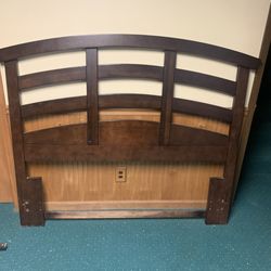 Queen size real wood headboard