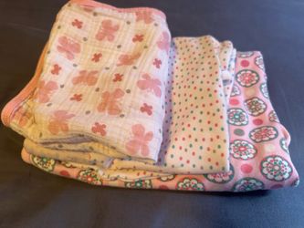 2 SwaddleMe  Swaddles and one unlabeled wearable blanket