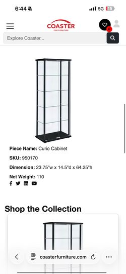 Glass cabinet