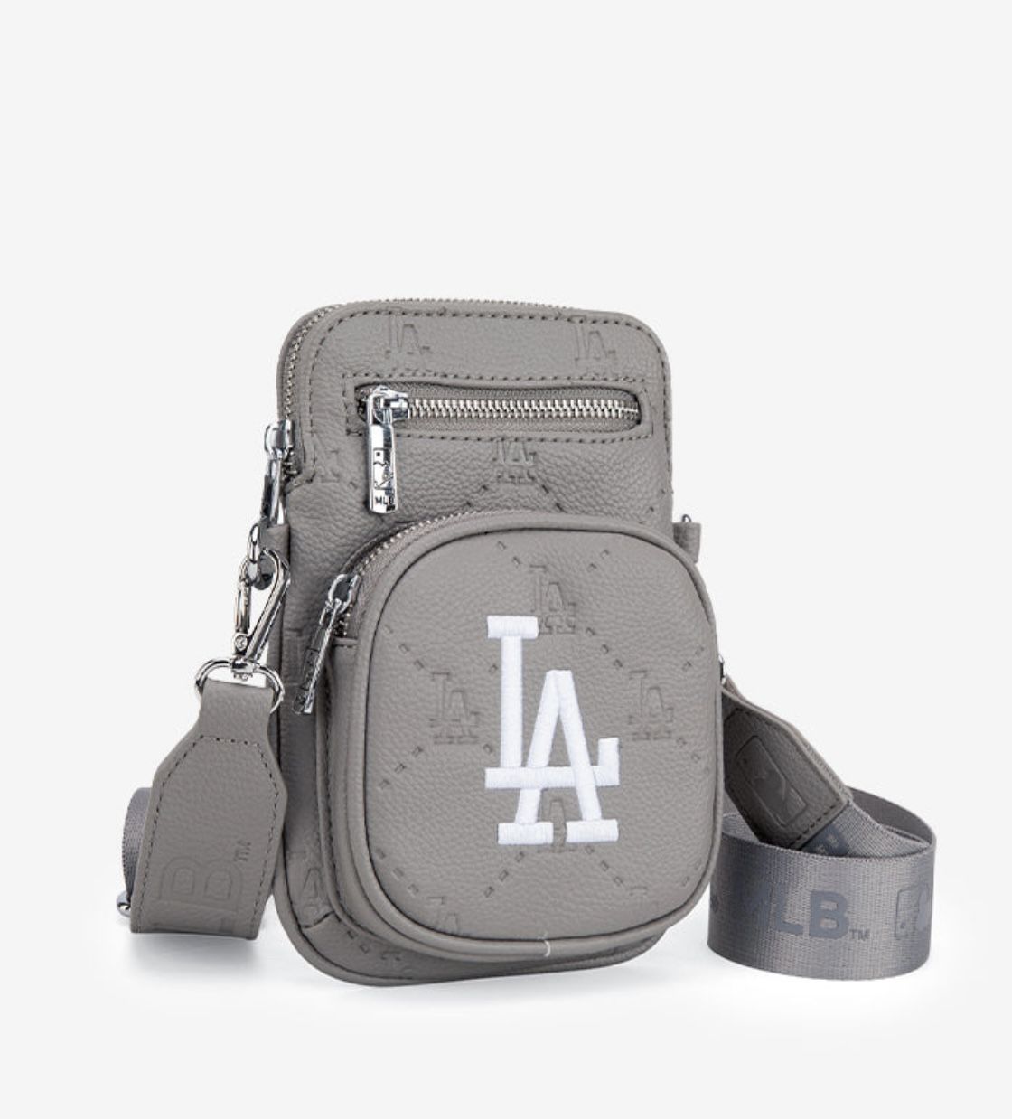 MLB Los Angeles Dodgers Crossbody Bag-Grey
