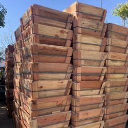 New 24” wooden planter box $28 each , wood box for plant, wood planter 24”x24”x22” 