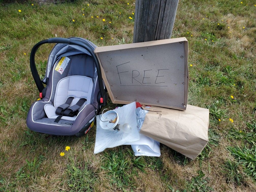 Free graco car seat, light fixture