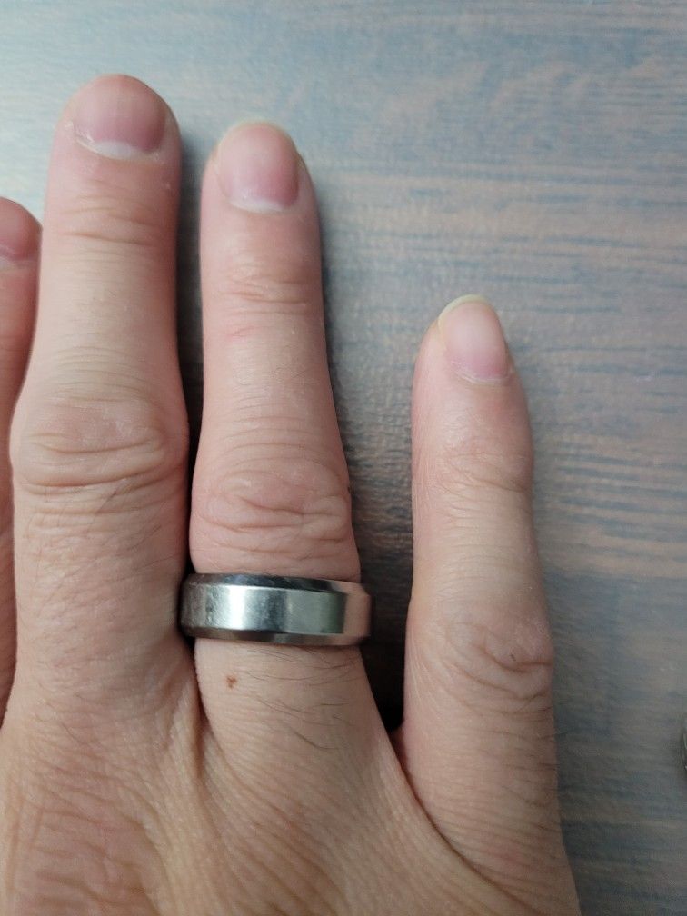 Em Titanium Ring Size 7 Men
