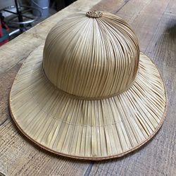 Handwoven Natural Fiber Sun Hat – Decorative or Wearable