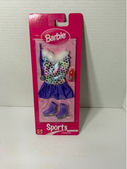 Vintage 1998 Barbie Sports Fashions - Ice Skater Outfit (Brand New in Original Packaging)