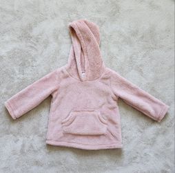 Carter's Baby Girl Faux-Fur Pink Hoodie 