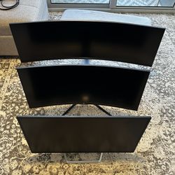 2 Monitors: Samsung Odyssey 49”, KTC Curved Gaming 34” READ DESCRIPTION 
