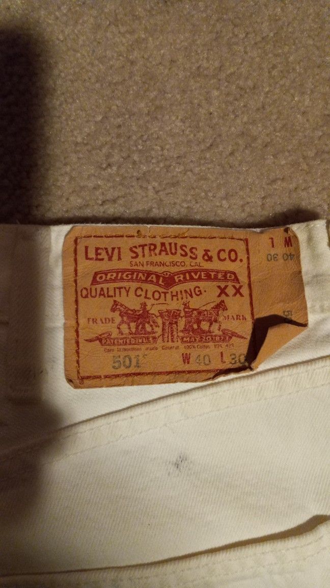 501 Levis Jeans Mens 40x30