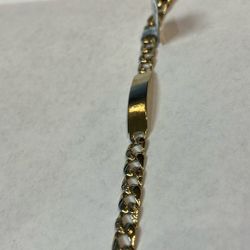 14k Gold Bracelet #109072-1 MJ 