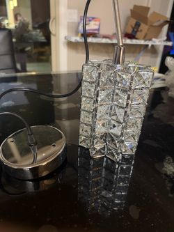 Crystal hanging lights for kitchen counter