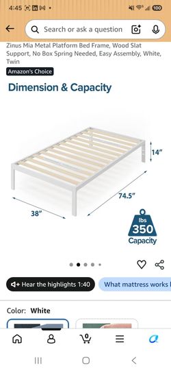 Zinus Metal bed frame