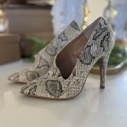 Express Snake Skin Heels 