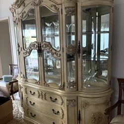 Formal China Cabinet With A Hutch