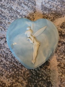 Tinker Bell Heart-Shaped Trinket Box