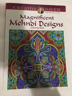 Mehndi Design Coloring Book