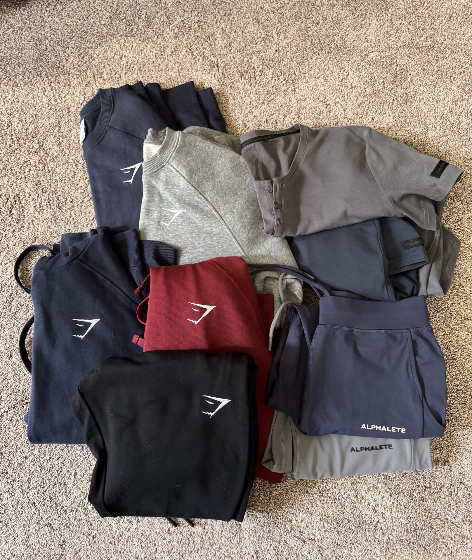 Men’s Gym Shark & Alphalete Gym Clothes-Size S 