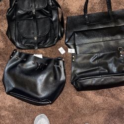 Lot Of 4 New Bella Russo Black Bags