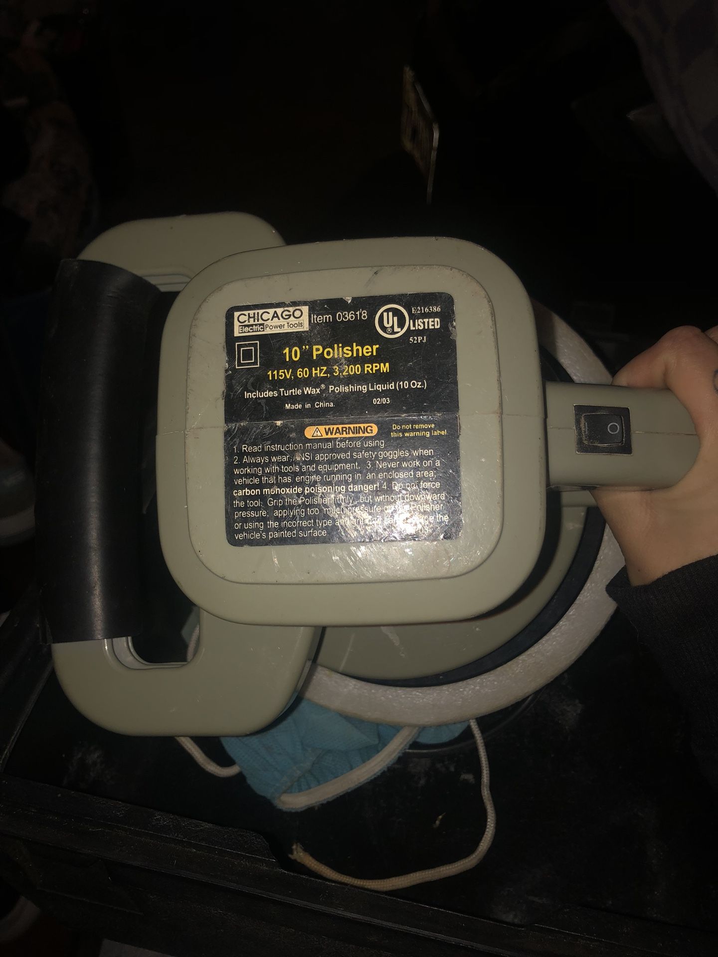 Chicago Electric Power Tools 10" Polisher.